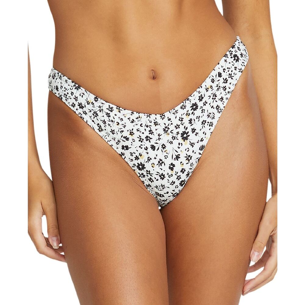 Volcom Juniors' Ditsy Daze Printed V-Shaped Bottoms White Size S 0960